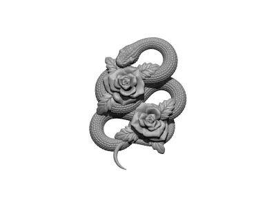 snake plant rose 3D print model