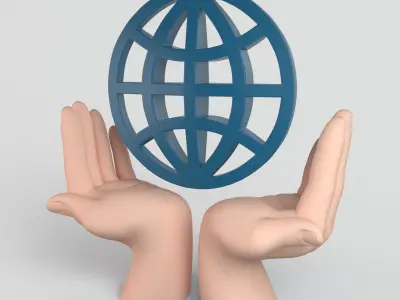 Statuette World 3D model