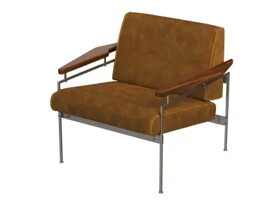 Beto Lounge Armchair 3D model