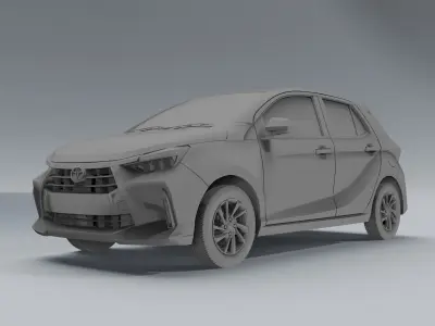 Toyota Agya 2023 3D Model 3D model