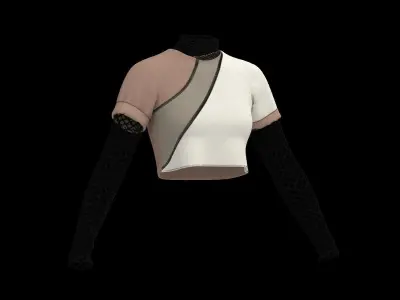  Female mesh log sleeve 3D model