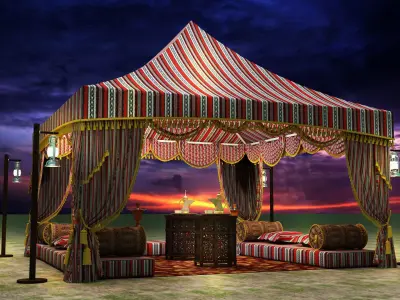 Arabic Tent 3D model