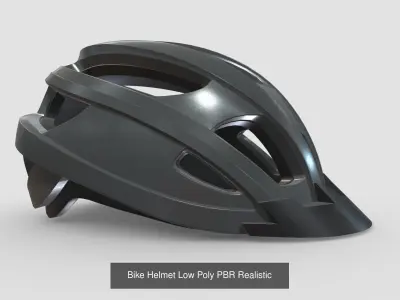 10 Hats and Helmets Low Poly PBR Realistic Collection 3D Model Pack