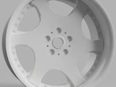 12MM HEX D52mm RC Wheels Kranze Bazreia with and without tires 3D print model