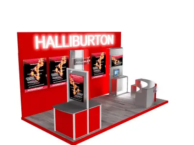 Booth Exhibition Stand a373a 3D model