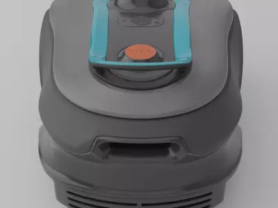 Lawnmower robot Low-poly 3D model