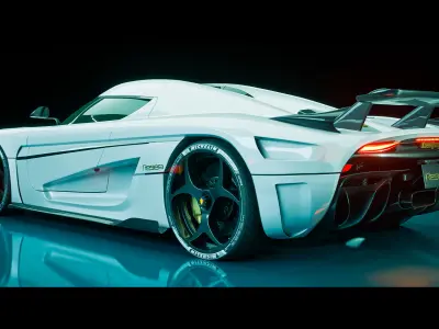 Koenigsegg Regera 3D Model 3D model