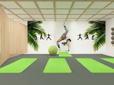  physiotheraphy gym 3D model