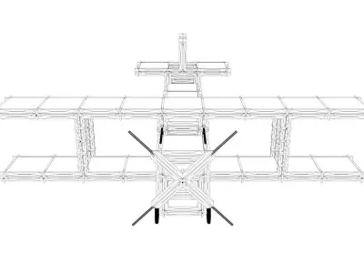 Toy Plane and Truck Free low-poly 3D model