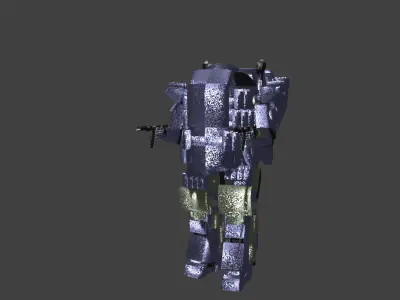 CombatRoboV9M5Mushroom Free low-poly 3D model