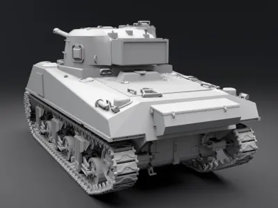 Sherman firefly Scale model 3D print model