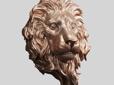 Lion Head 3D print model