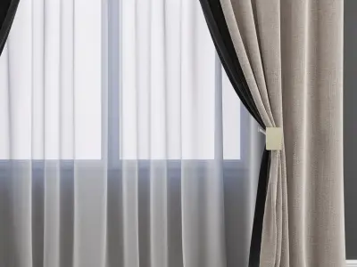 Set 88 Curtains 3D model