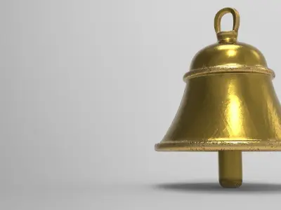 Bear Bell Low-poly 3D model
