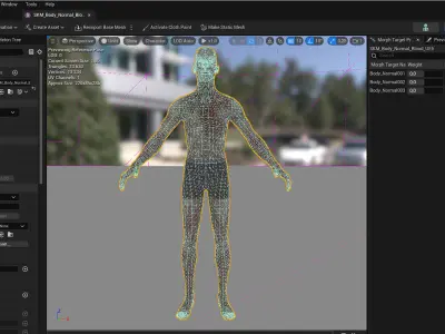 Zombie Professor Low-poly 3D model