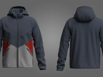 Wind Jacket 3d Model 3D model