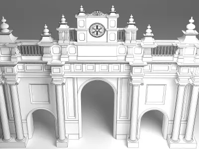 Roman Entry Gate 3D model