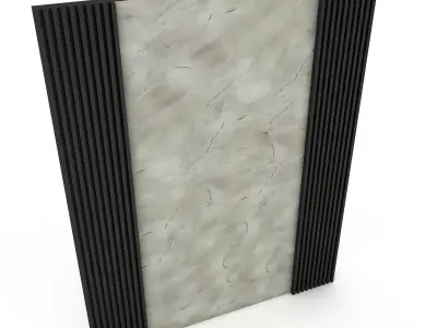 wall decor 3D model Low-poly 3D model