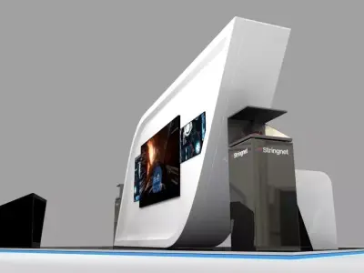 Stand for technology company in events 3D model