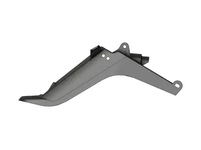 c50 docker motorcycle plastic rear fender 3D print model