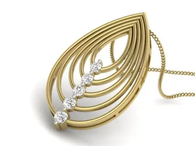 Women Pendant 3D print model 3D print model