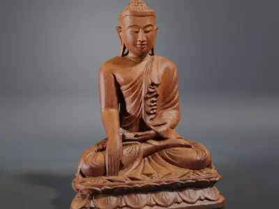 Buddha Statuette 3D model