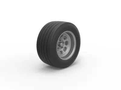 Wheel from Asphalt Modified stock car Version 5 Scale 1 to 25 3D print model