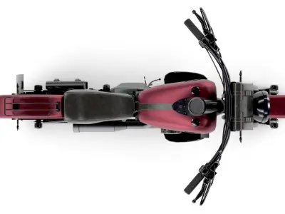 Harley Davidson Motorcycle Low-poly 3D model