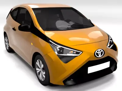 TOYOTA AYGO 3 DOOR Low-poly 3D model
