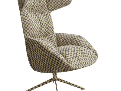 Take a Line for a Walk Armchair 3d model Low-poly 3D model