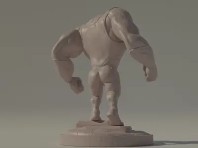 Wrestling Beast 3D print model Free 3D print model