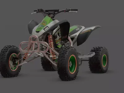 Shima 450  Performance Racing Motorcycle 3D Model Free low-poly 3D model