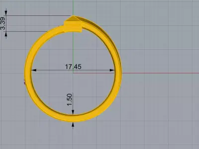 tiffany ring 3D print model