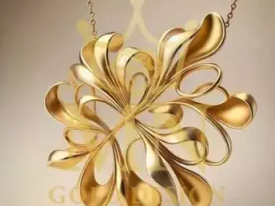 Golden Elegance 3D print model