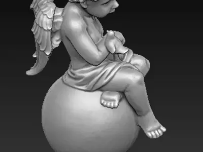 Angel Boy 2 3D Model 3D print model