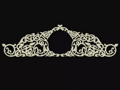 Central decor ornament for furniture 3D model 580
