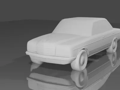 MERCEDES-BENZ W123 280E low poly car Low-poly 3D model