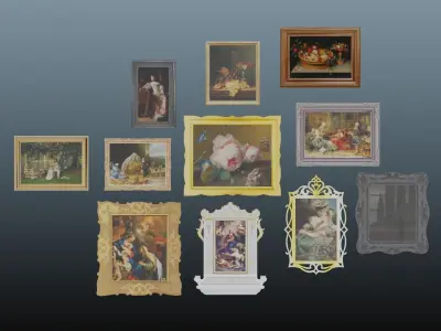 Picture frame Pack 3D model