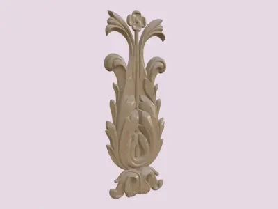 Flower For Wood Carving 3D print model