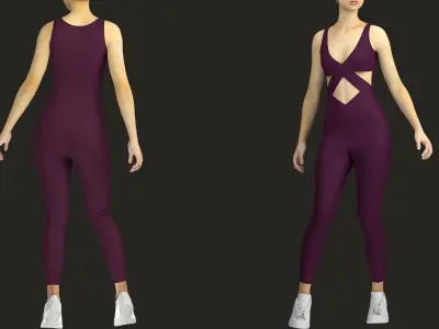 10 different sportwear Pack 3D model