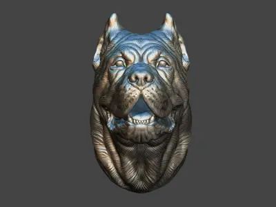 Canne Corso bust version 2 3D print model