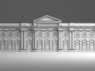 English Facade 3D model order