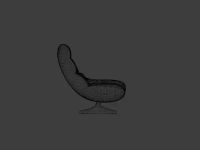 Modern Sofa 3D Model with Realistic Materials Low-poly 3D model