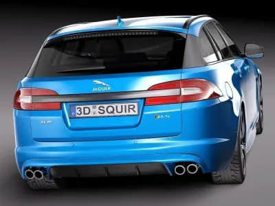 Jaguar XFR-S Sportbrake 2015 3D model