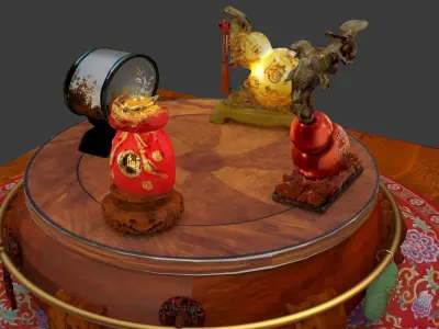 Chinese gourd 3D model
