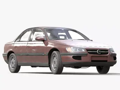 Opel - Omega B1 Low-poly 3D model