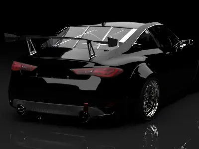 infinity q60 Low-poly 3D model