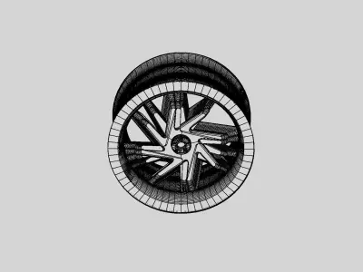 Mercedes wheel rim 3D model