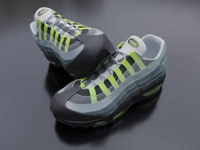 Nike airmax sneaker Low-poly 3D model