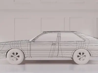 1980s Car Audi Quattro 3D model